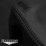 BLACK STITCH LEATHER STEERING SHROUD COVER FITS PORSCHE CARRERA 997 04-11