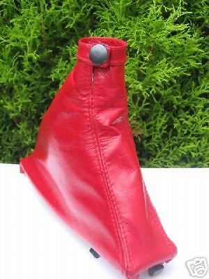 FITS ALFA ROMEO 156 RED HANDBRAKE GAITER GENUINE LEATHER NEW CUSTOM NEW