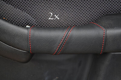 FITS SUBARU LEGACY 00-04 LEATHER 2XDOOR HANDLE COVERS red CUSTOM NEW MADE IN UK