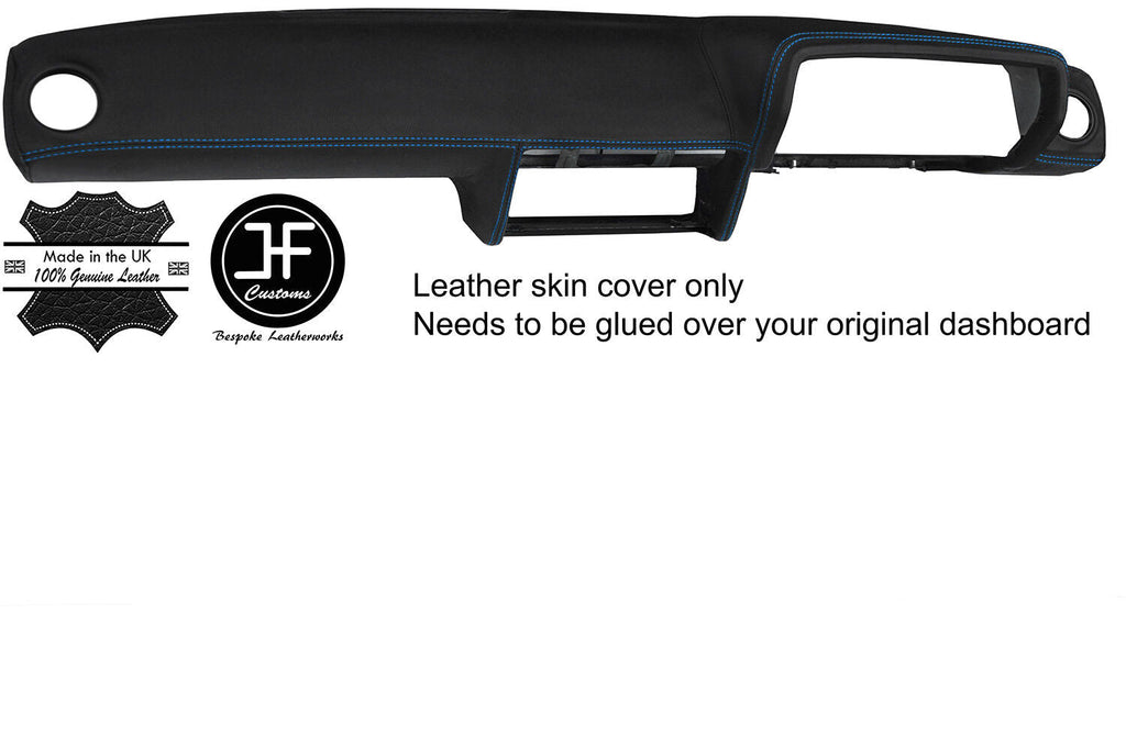 BLUE STITCH DASH DASHBOARD REAL LEATHER COVER FOR TALBOT HILLMAN AVENGER MK2