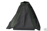 FITS HONDA CRX DEL SOL 92-97  LEATHER GEAR GAITER GREEN ST CUSTOM NEW MADE IN UK
