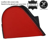 BLACK & RED REAL LEATHER HANDBRAKE E BRAKE TRIM COVER FITS CORVETTE C4 84-87