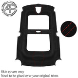 RED STITCH LUXE SUEDE HEADLINER COVER FITS MINI COOPER R56 07-14 CUSTOM NEW