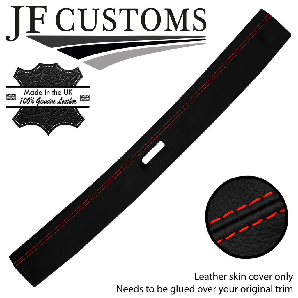 RED STITCH LEATHER FRONT ROOF VISOR TRIM COVER FOR PORSCHE 924 944 968 S2