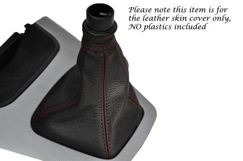 RED STITCHING LEATHER GEAR GAITER FITS HYUNDAI TUCSON 2004-2012 CUSTOM NEW