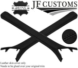 BLACK STITCH ITALIAN LEATHER 2X A PILLAR COVERS FITS HONDA ACCORD 17-21