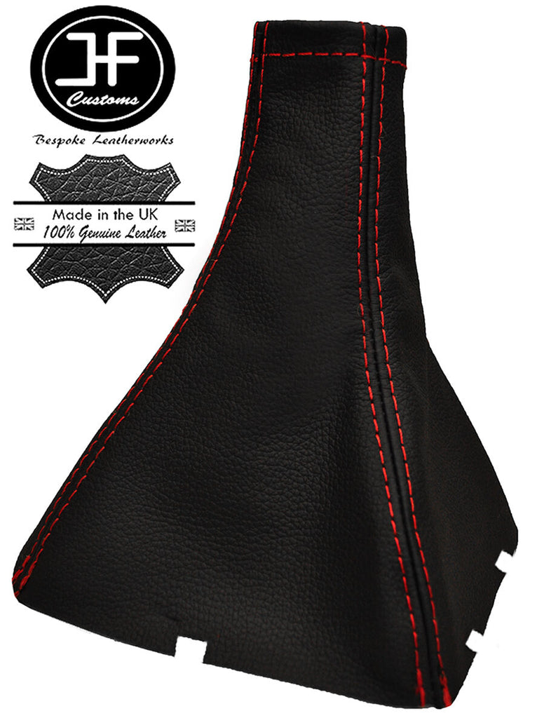RED STITCHING REAL LEATHER GEAR GAITER FITS CHEVROLET LACETTI 2002-2007