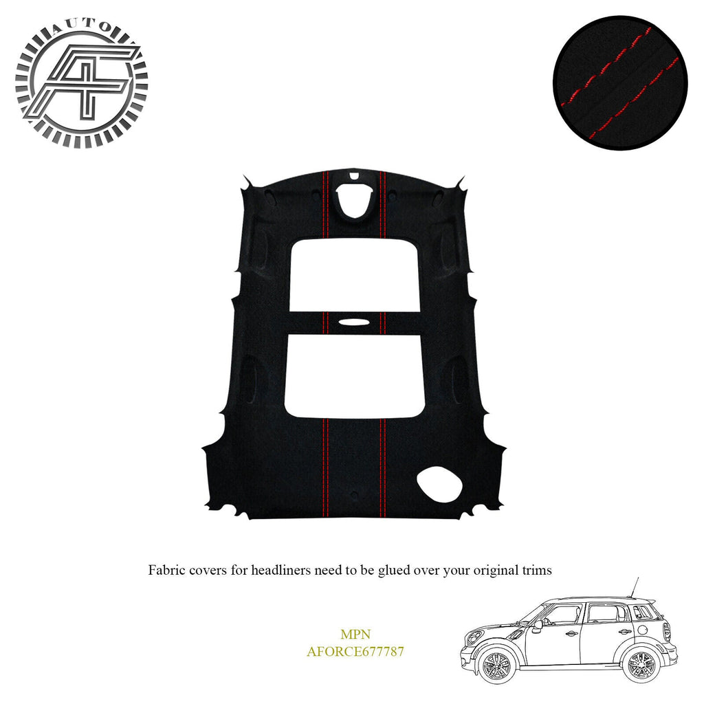 LUXE SUEDE HEADLINER COVER FITS MINI R60 COUNTRYMAN 5 DOOR HATCH SUNROOF 10-16