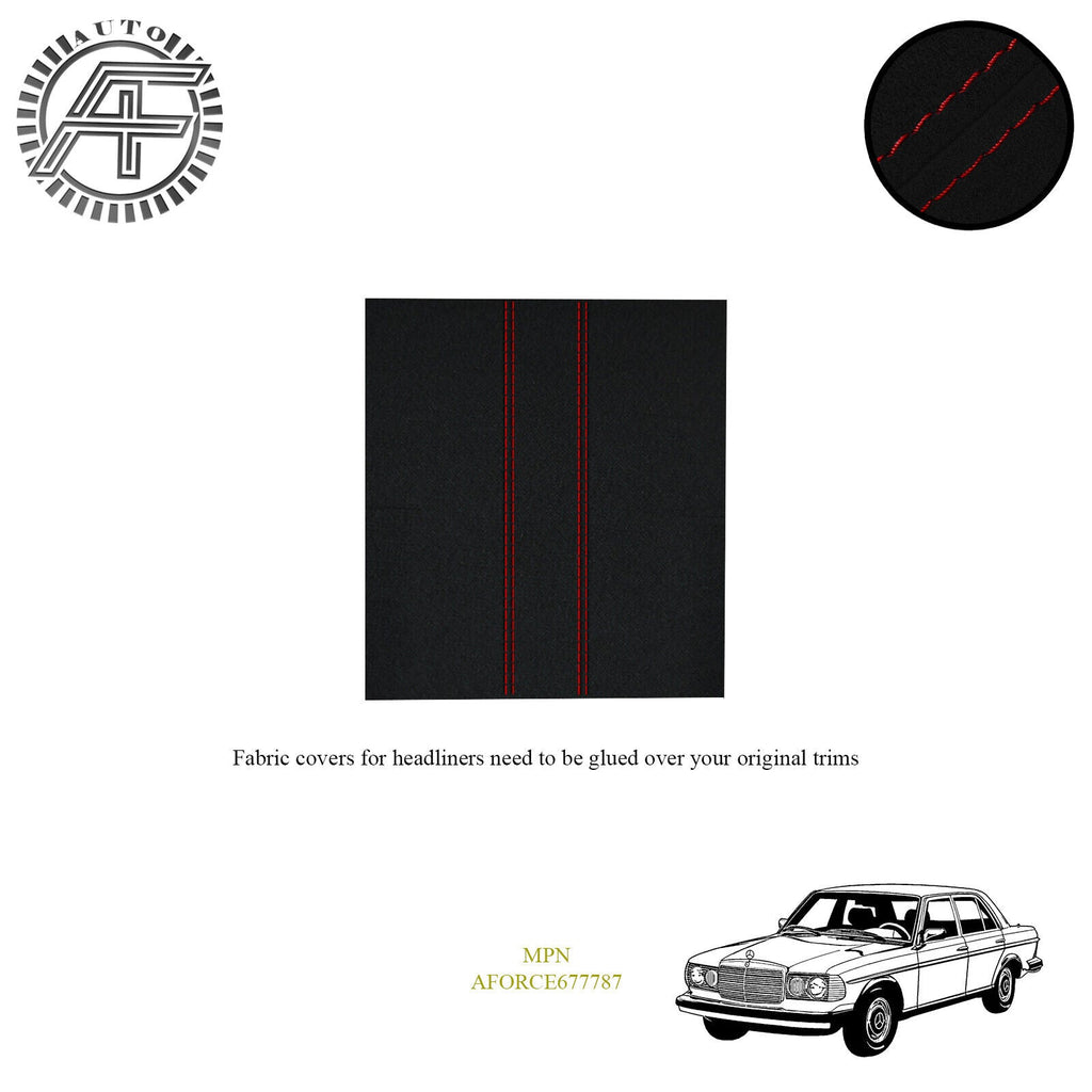 LUXE SUEDE HEADLINER COVER FITS MERCEDES W123 4 DOOR SEDAN 1976-1986