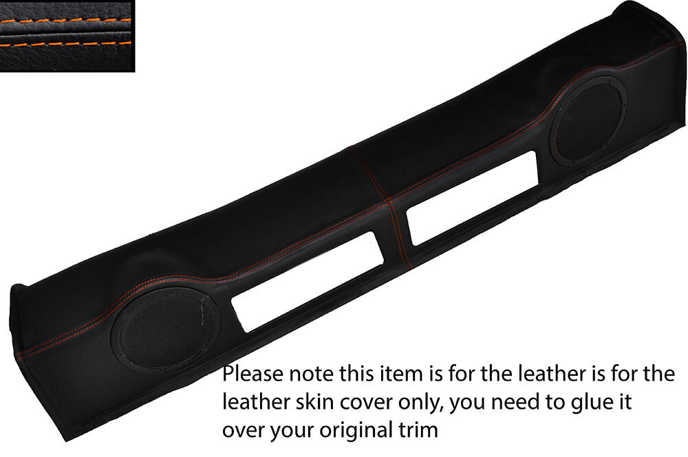 ORANGE STITCH REAR SPEAKER PANEL LEATHER TRIM SKIN COVER FITS NISSAN 350Z 02-09