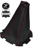 RED STITCH LEATHER 5 SPEED MANUAL GEAR GAITER FITS SUBARU IMPREZA WRX 01-05