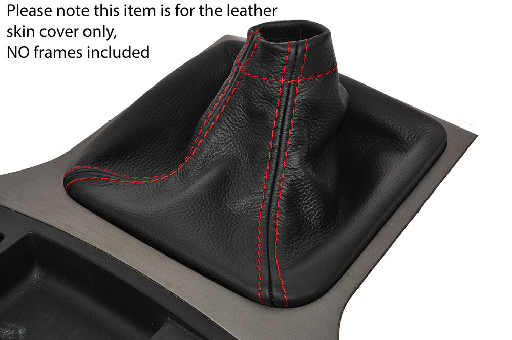 RED STITCH LEATHER MANUAL GEAR GAITER FITS SUBARU OUTBACK 2010-2014 CUSTOM NEW