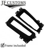 BLACK STITCH SUEDE AUTO GEAR SURROUND + FRAME FOR BMW 5 SERIES F10 F11 10-16