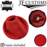 RED  LEATHER SMG AUTOMATIC GEAR  + SURROUND TRIMS FOR BMW E46 99-05 CUSTOM NEW