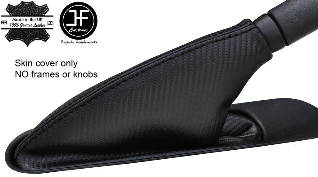 BLACK STITCH CARBON VINYL HANDBRAKE GAITER FOR BMW MINI COOPER R55 R56 R57