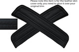 BLACK STITCHING 2X REAR DOOR SILL TRIM SKIN COVERS FITS HONDA ACCORD MK7 03-07