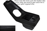 BLACK STITCH FITS PORSCHE 911 1972-1989 CENTER CONSOLE LEATHER SKIN COVER ONLY