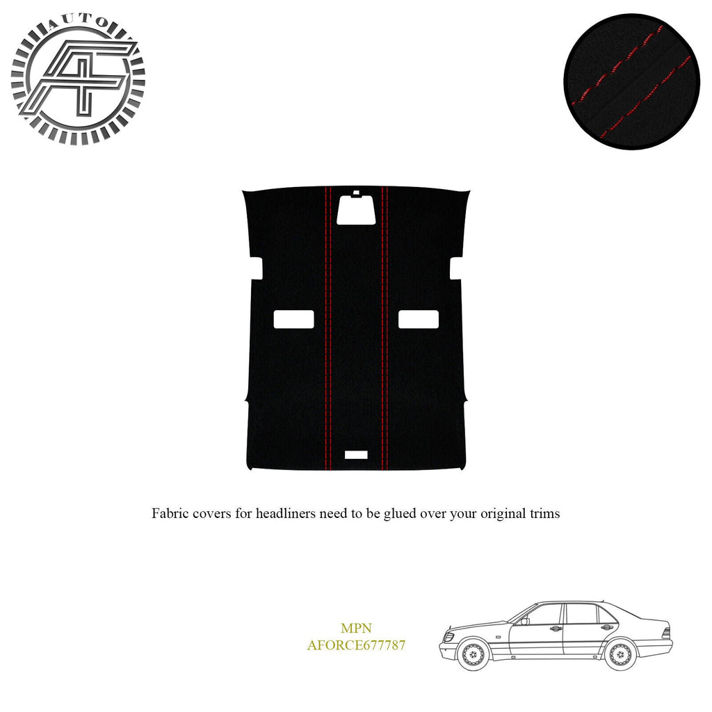 LUXE SUEDE HEADLINER COVER FITS MERCEDES S-CLASS W140 4-DOOR SEDAN 1991-1998