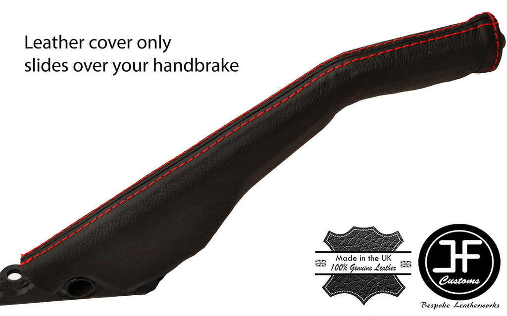RED STITCH LEATHER  HANDBRAKE GAITER FITS MITSUBISHI PAJERO SHOGUN 1991-1998