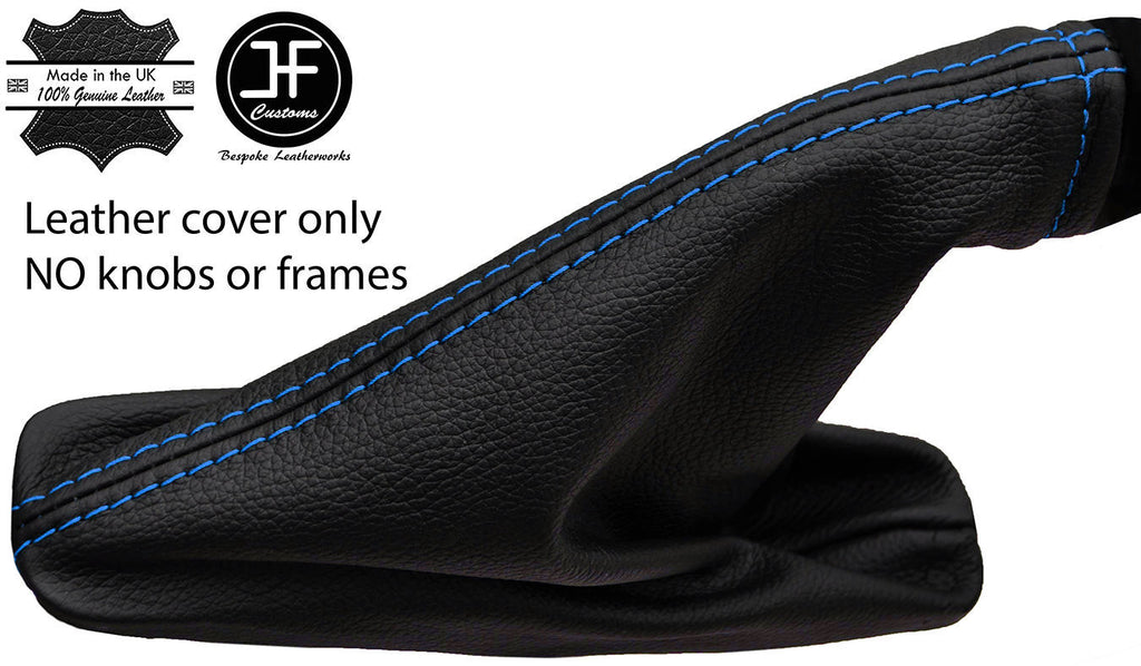 BLUE STITCH LEATHER HANDBRAKE GAITER FOR LAND ROVER FREELANDER 2 LR2 06-14