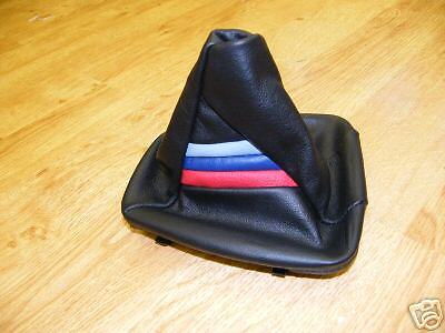 FITS BMW E30 E36 E34 E46 Z3 GEAR GAITER TRI STRIPES GENUINE LEATHER CUSTOM NEW