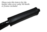 BLACK STITCH HANDBRAKE HANDLE LEATHER SKIN COVER FITS AUDI 100 A6 91-98
