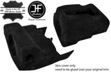 BLACK STITCH STEERING SHROUD COLUMN REAL SUEDE COVER FITS FORD MUSTANG 05-09