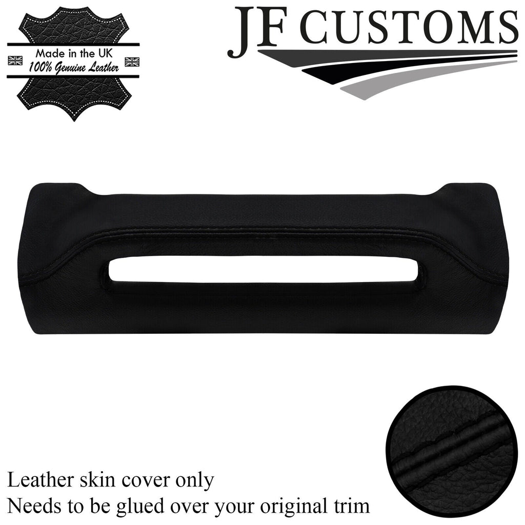BLACK STITCH LEATHER DASH HANDLE TRIM COVER FOR LAND ROVER DISCOVERY MK1 94-98