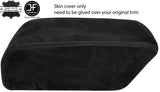 BLACK STITCH ARMREST SUEDE COVER FOR MITSUBISHI SHOGUN CHALLENGER SPORT 98-07