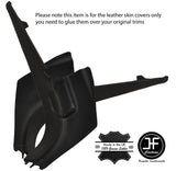 BLACK STITCH 2X LOWER SIDE PILLAR TRIM LEATHER COVERS FITS AUDI TT MK2 2006-2014