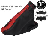 BLACK & RED TOP GRAIN LEATHER HANDBRAKE GAITER FOR ALFA ROMEO BRERA 06-11