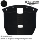 BLACK STITCH DIAMOND LUXE SUEDE HEADLINER COVER FOR NISSAN SKYLINE R35