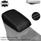 WHITE STITCHING LEATHER ARMREST SKIN COVER FITS FORD FOCUS MK3 2011-2014