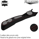 DARK RED STITCH LEATHER CENTER CONSOLE TUNNEL COVER FOR FIAT 500 SPORT 16-21