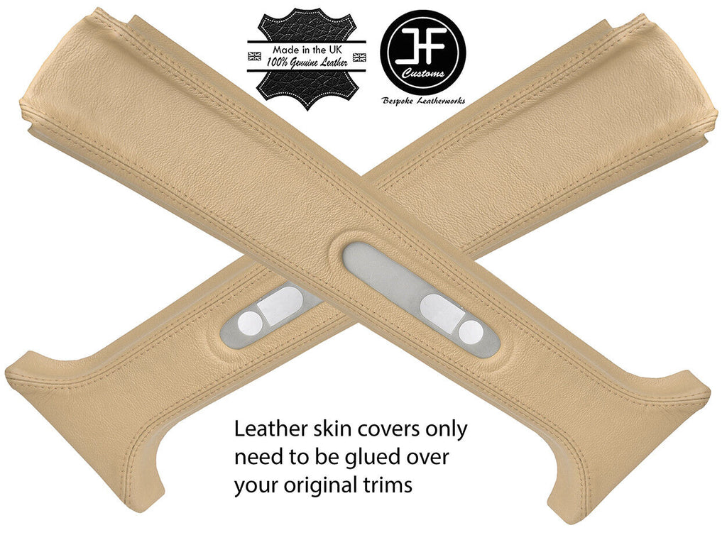 LIGHTSTONE REAL LEATHER 2X UPPER B POST PILLAR COVERS FITS RANGE ROVER P38 94-02