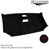 RED STITCH LEATHER & SUEDE TOP RECOVERY KIT COVERS FOR VW T5 TRANSPORTER