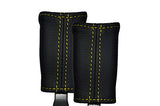 YELLOW STITCH 2X FRONT SEAT BELT STALK SKIN COVERS FITS SUZUKI CAPPUCCINO 91-95
