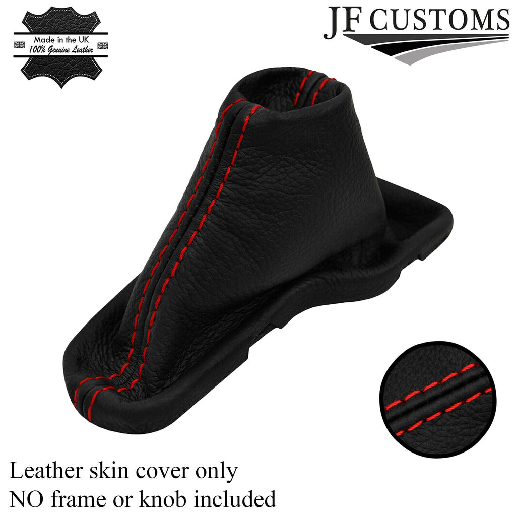 RED STITCH LEATHER AUTOMATIC GEAR GAITER COVER FOR CHEVROLET CAMARO 16-19