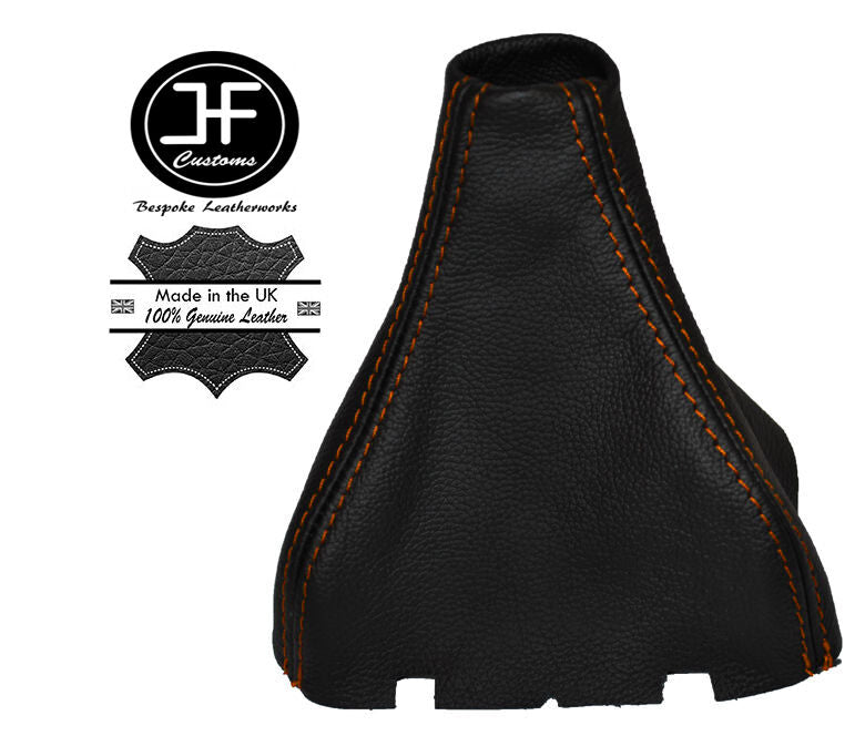 ORANGE STICH LEATHER GEAR GAITER FITS SEAT LEON MK2 FR CUPRA TOLEDO MK3 ALTEA XL