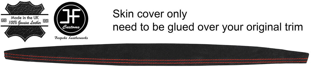 RED STITCH DASH DASHBOARD TRIM SUEDE COVER FOR BMW 1 SERIES E81 E82 E87 E88
