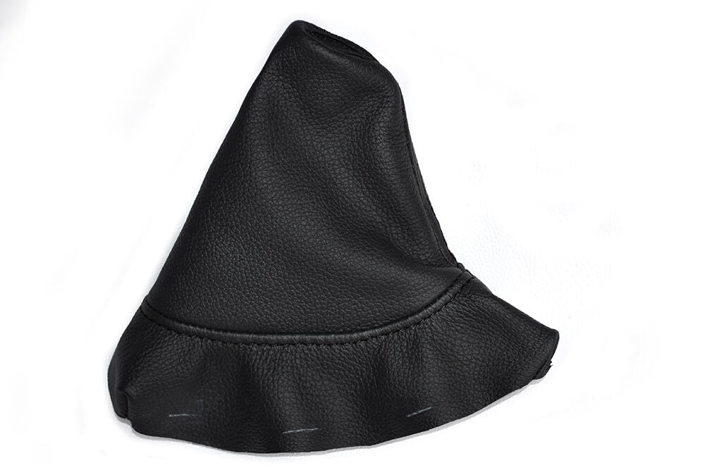 BLACK STITCHING LEATHER SKIN HANDBRAKE GAITER FITS PEUGEOT 308 2007-2012