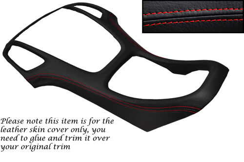 RED STITCH CENTRE DASH SKIN COVER FITS VAUXHALL OPEL HOLDEN ASTRA J MK6 09-14