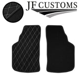 WHITE DIAMOND STITCH VINYL 4XTAILORED FLOOR CARPET FOR GOLF MK1 74-83 JF 1