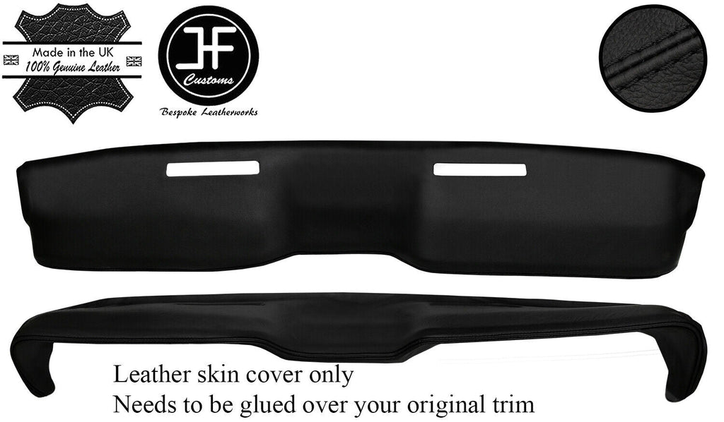 BLACK STITCHING TOP DASH DASHBOARD LEATHER COVER FITS FORD MUSTANG 1967-1968