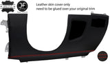 RED STITCH DRIVER SIDE LOWER DASH TRIM LEATHER COVER FOR BMW E81 E82 E87 5-07