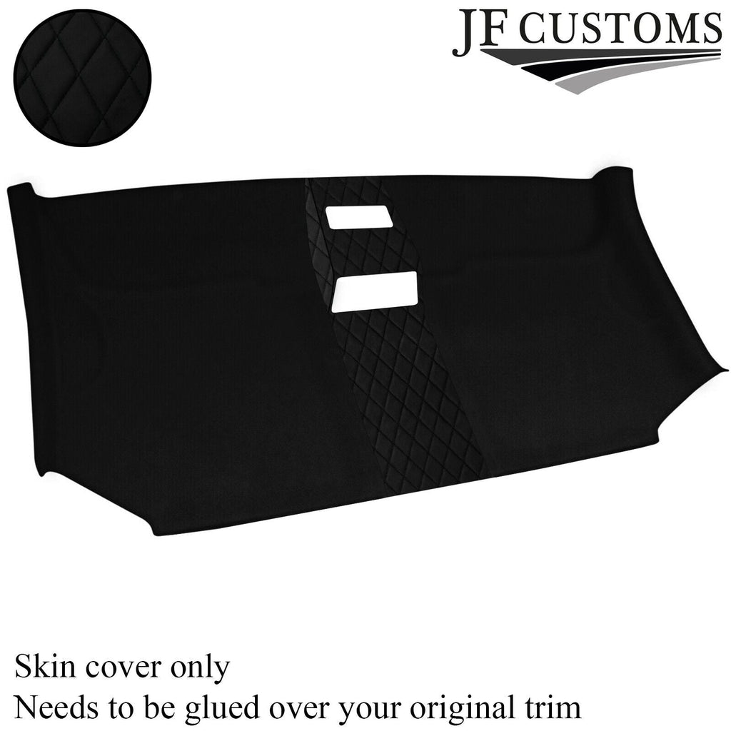 DSG2 BLACK STITCH LUXE SUEDE FRONT ROOF HEADLINER COVER FITS VW T5 TRANSPORTER