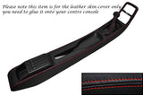 RED STITCH CENTRE CONSOLE TUNNEL COVER+GAITER FITS PORSCHE 911 964 & 993