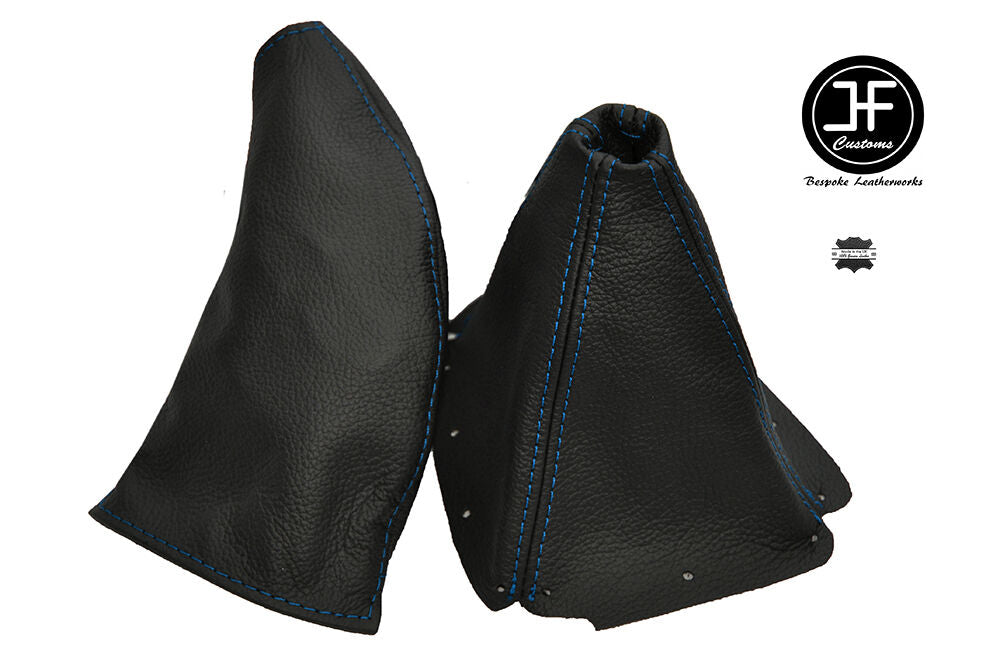 BLUE STITCH LEATHER GEAR GAITER & HANDBRAKE GAITER FITS MAZDA MX5 MK2 98-00 NB