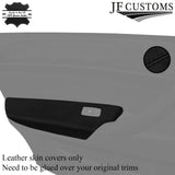 BLACK STITCH 2X FRONT DOOR ARMREST LEATHER COVERS FOR BMW X6 E71 E72 07-14