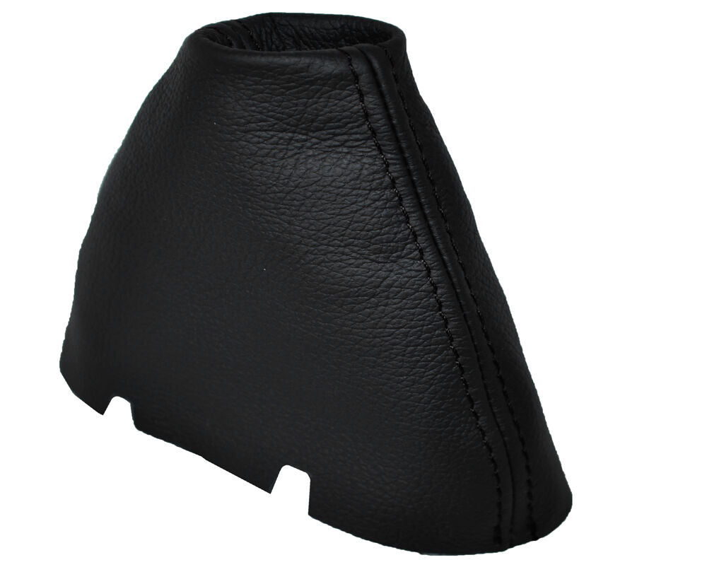 BLACK STITCH FITS MERCEDES C CLASS AUTO W203 2000-2007 LEATHER GEAR GAITER BOOT